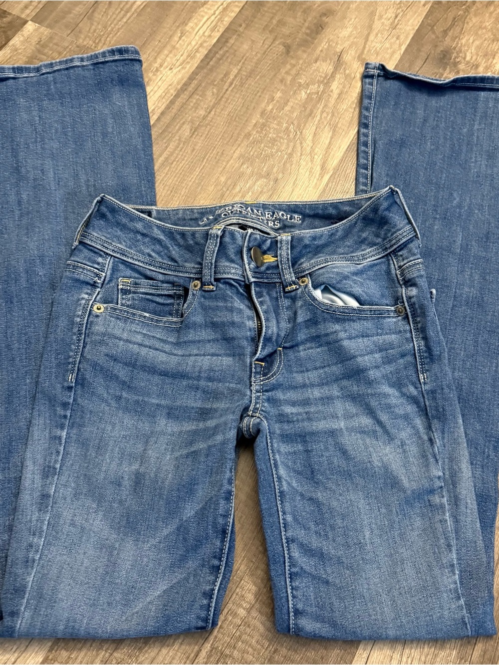 American Eagle Kick Boot Medium Wash Bootcut Jeans